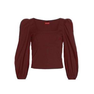 STAUD Lana Puff Sleeve Top Size 4